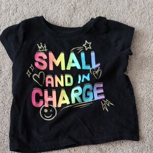 The Children's Place Black Short Sleeve Tee with Colorful Graphics